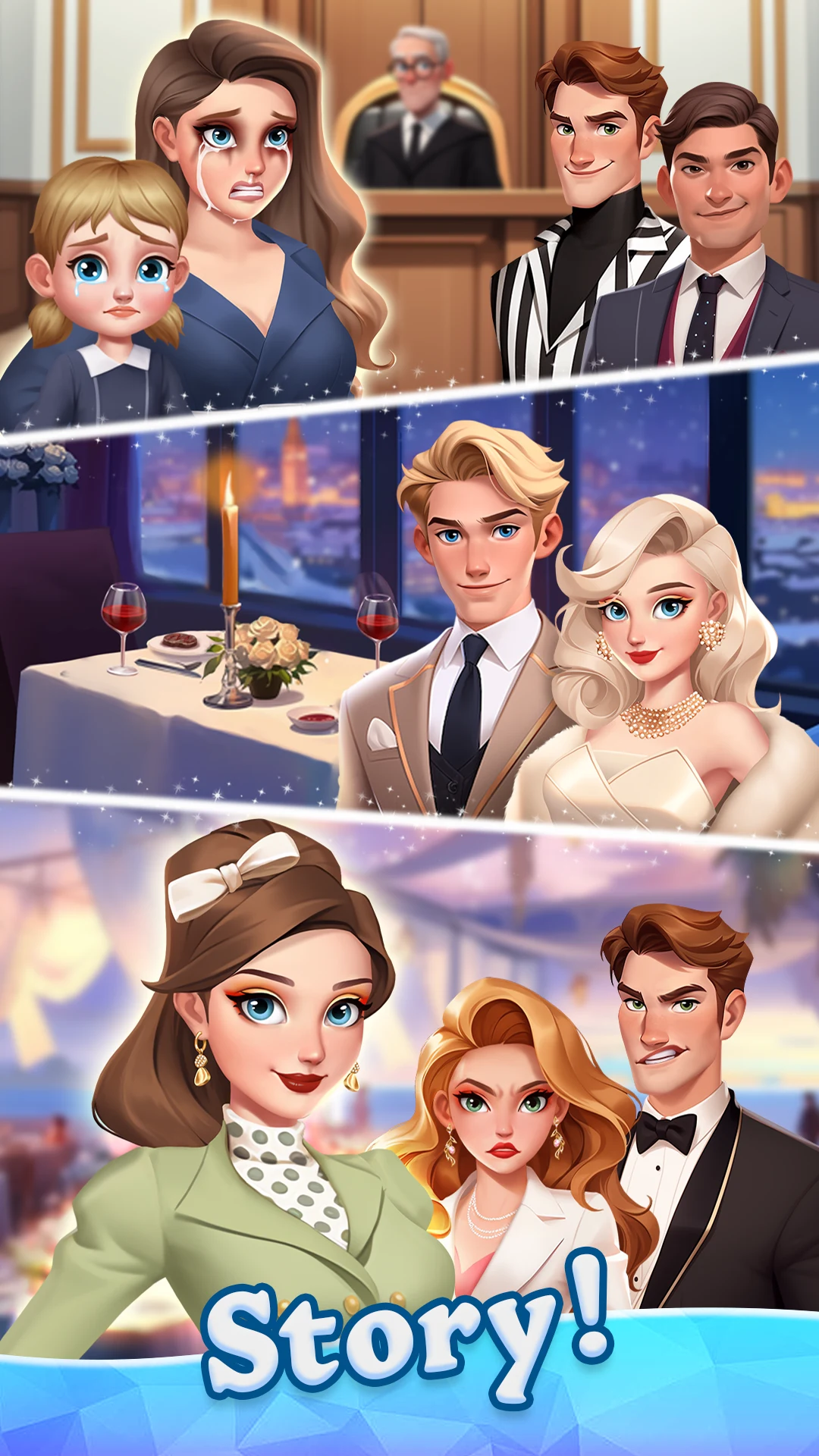 Beauty Tiles: Story & Makeover screenshot