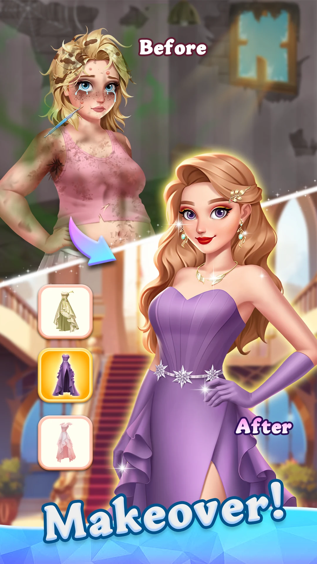 Beauty Tiles: Story & Makeover screenshot